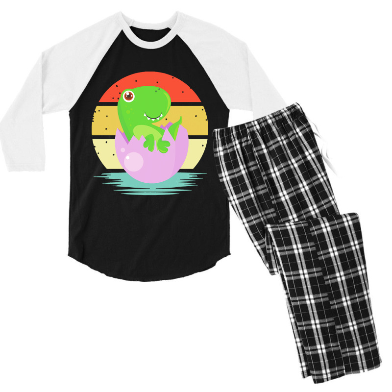 Cute Dinosaur Design Cute Dinosaur Men's 3/4 Sleeve Pajama Set | Artistshot