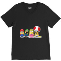 Super Minion Bros V-neck Tee | Artistshot