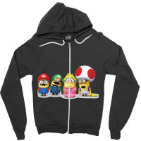 Super Minion Bros Zipper Hoodie | Artistshot