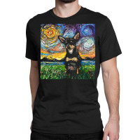 Chihuahua T  Shirt Short Hair Black And Tan Chihuahua Night T  Shirt Classic T-shirt | Artistshot