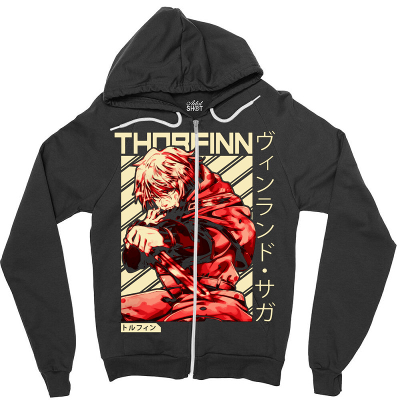 Vinland Saga Thorfinn Zipper Hoodie by Whelving | Artistshot