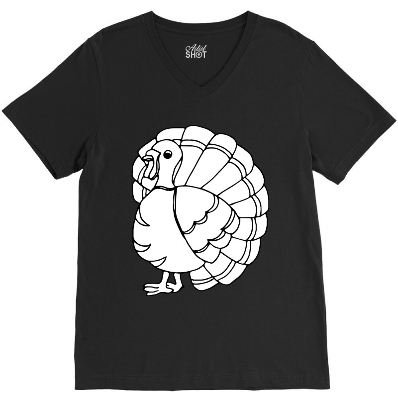 Thanksgiving Turkey Turkey Birds V-neck Tee | Artistshot