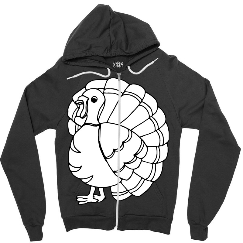 Thanksgiving Turkey Turkey Birds Zipper Hoodie | Artistshot