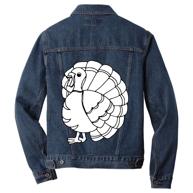 Thanksgiving Turkey Turkey Birds Men Denim Jacket | Artistshot