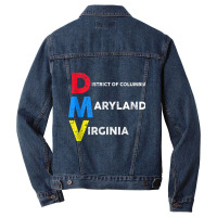 Dmv Native Aka Dc, Maryland And Virginia Tank Top Men Denim Jacket | Artistshot