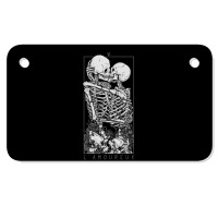 The Skull Telling Lovers 1 Motorcycle License Plate | Artistshot