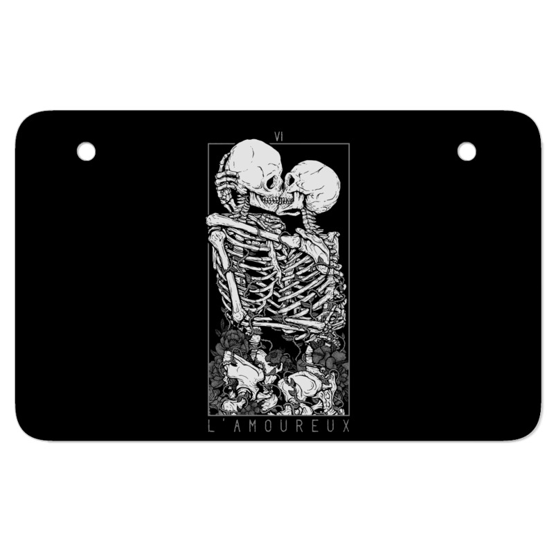 The Skull Telling Lovers 1 Atv License Plate | Artistshot