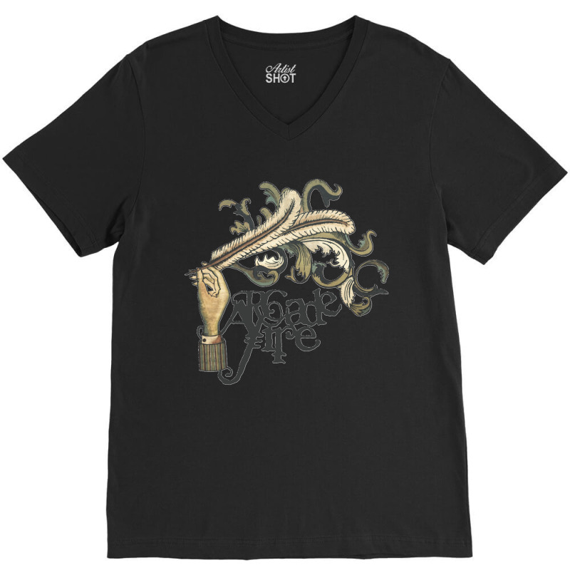 Arcade Fire Funeral V-Neck Tee by JAMESDSHARP | Artistshot