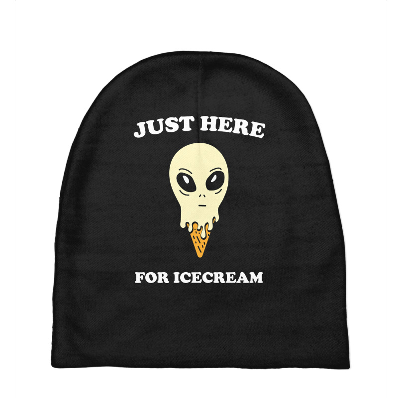 Just Here For Icecream Alien Funny Saying Giftidea Baby Beanies by Adcock Salmon | Artistshot