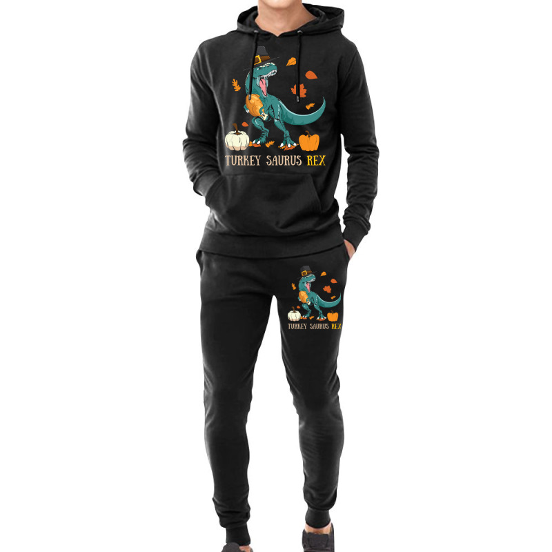 Thanksgiving Turkey Turkey- Saurus Rex Hoodie & Jogger Set | Artistshot