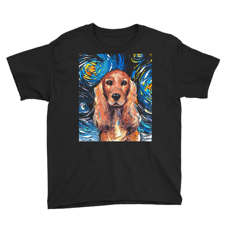 Cocker Spaniel T  Shirt Cocker Spaniel Night Youth Tee by rgibson131 | Artistshot