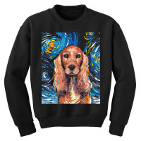 Cocker Spaniel T  Shirt Cocker Spaniel Night Youth Sweatshirt | Artistshot