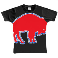 Buffalo Standing Red Graphic Youth T-shirt | Artistshot