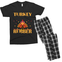 Thanksgiving Turkey Turkey Scrubs Rubber Gloves Men's T-shirt Pajama Set | Artistshot