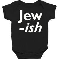 Jewish  Funny Hanukkah  For Half Jewish Baby Bodysuit | Artistshot