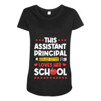 Assistant Principal Vice Principal Associate Headmaster Maternity Scoop Neck T-shirt | Artistshot