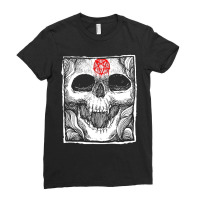 Skull Pentagram Fatality Pentagram Demon By Kraftd Ladies Fitted T-shirt | Artistshot