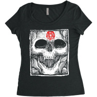 Skull Pentagram Fatality Pentagram Demon By Kraftd Women's Triblend Scoop T-shirt | Artistshot