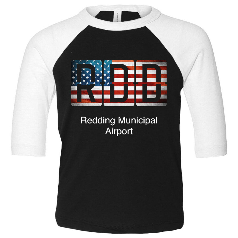 Rdd Redding Municipal Airport Toddler 3/4 Sleeve Tee | Artistshot