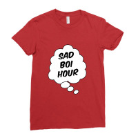 Sad Boi Hour Front Ladies Fitted T-shirt | Artistshot