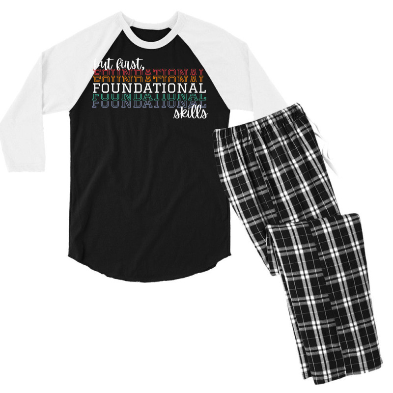 But First Foundational Skills Phonemic Awareness Premium T Shirt Men's 3/4 Sleeve Pajama Set | Artistshot