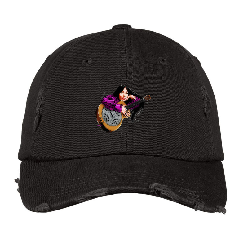 Buffy Sainte Marie - An Illustration By Paul Cemmick Vintage Cap | Artistshot