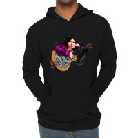 Buffy Sainte Marie - An Illustration By Paul Cemmick Lightweight Hoodie | Artistshot