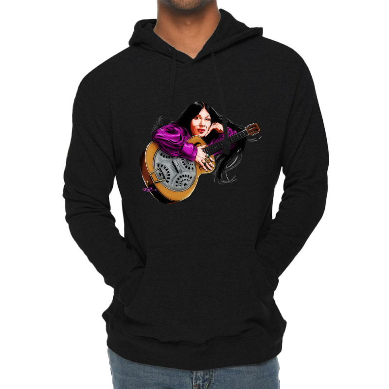 Buffy Sainte Marie - An Illustration By Paul Cemmick Lightweight Hoodie | Artistshot