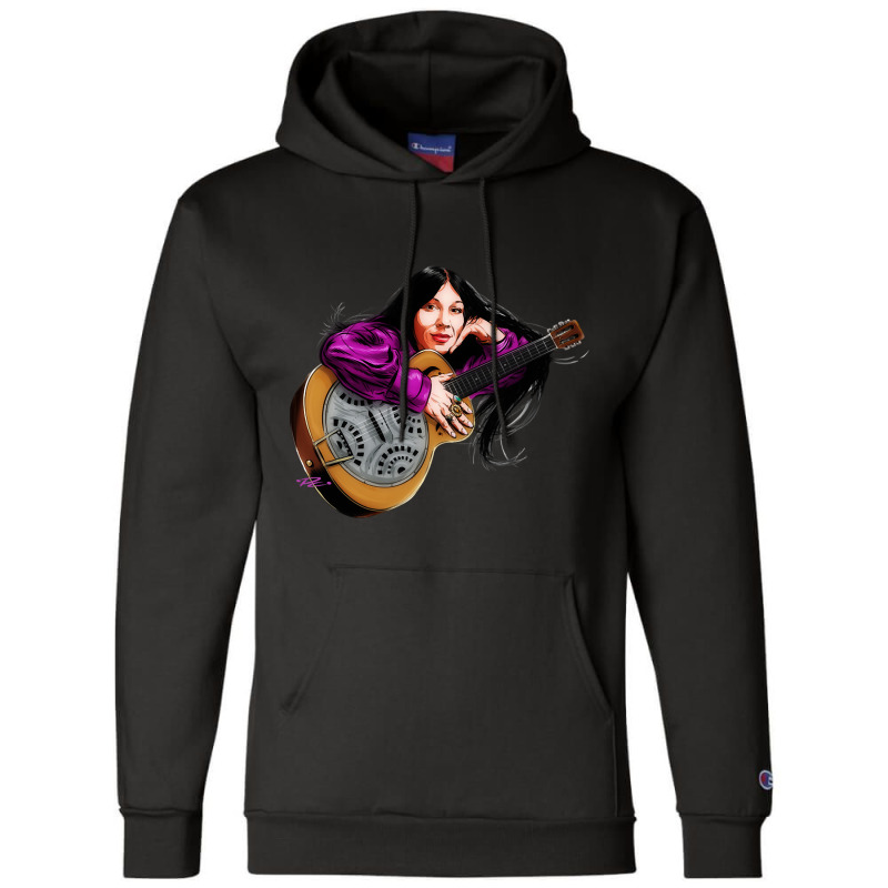 Buffy Sainte Marie - An Illustration By Paul Cemmick Champion Hoodie | Artistshot