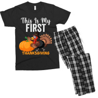 This Is My First Thanksgiving This Is My First Thanksgiving (1) Men's T-shirt Pajama Set | Artistshot