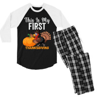 This Is My First Thanksgiving This Is My First Thanksgiving (1) Men's 3/4 Sleeve Pajama Set | Artistshot