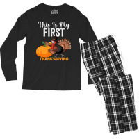 This Is My First Thanksgiving This Is My First Thanksgiving (1) Men's Long Sleeve Pajama Set | Artistshot