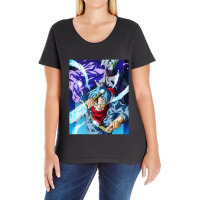 Trunks Vs Zamasu 1 Ladies Curvy T-shirt | Artistshot