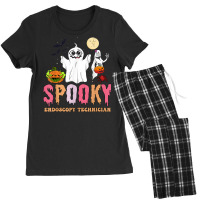 Groovy Ghost Spooky Endoscopy Technician Halloween Costumes Women's Pajamas Set | Artistshot