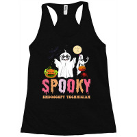 Groovy Ghost Spooky Endoscopy Technician Halloween Costumes Racerback Tank | Artistshot