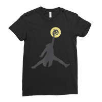 Halloween Basketball Headless Horseman T Shirt Ladies Fitted T-shirt | Artistshot