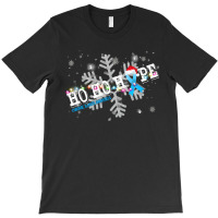 Chronic Illness Fighter Chronic Illness Awareness - Ho Ho Hope Cure Ch T-shirt | Artistshot