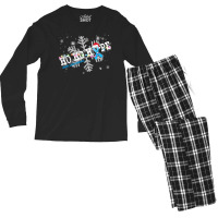 Chronic Illness Fighter Chronic Illness Awareness - Ho Ho Hope Cure Ch Men's Long Sleeve Pajama Set | Artistshot