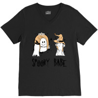 Tpween2022 Ghostishious Spooky Babe V-neck Tee | Artistshot