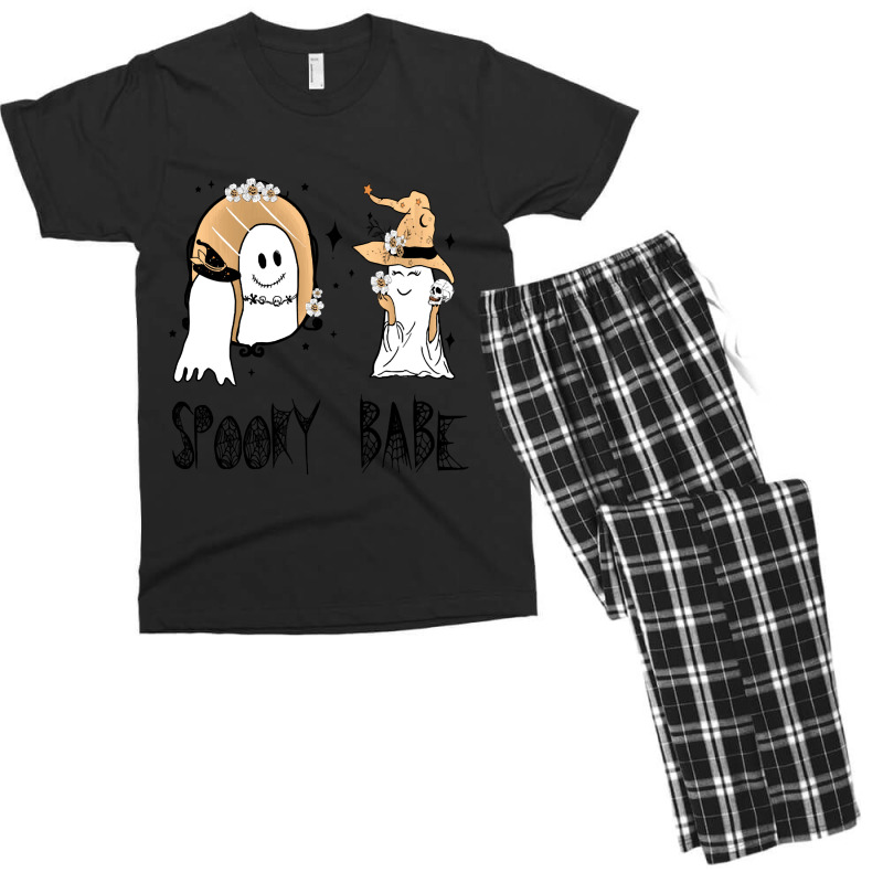 Tpween2022 Ghostishious Spooky Babe Men's T-shirt Pajama Set | Artistshot