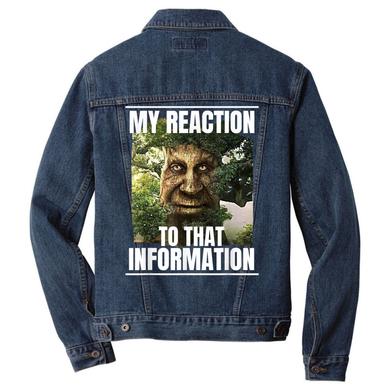 Mens My Reaction To That Information Wise Mystical Oak Tree Meme T Shi Men Denim Jacket by cm-arts | Artistshot