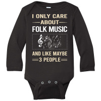 Funny 3 People Folk Music Long Sleeve Baby Bodysuit | Artistshot