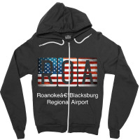 Roa Roanokeâ€“blacksburg Regional Airport Zipper Hoodie | Artistshot