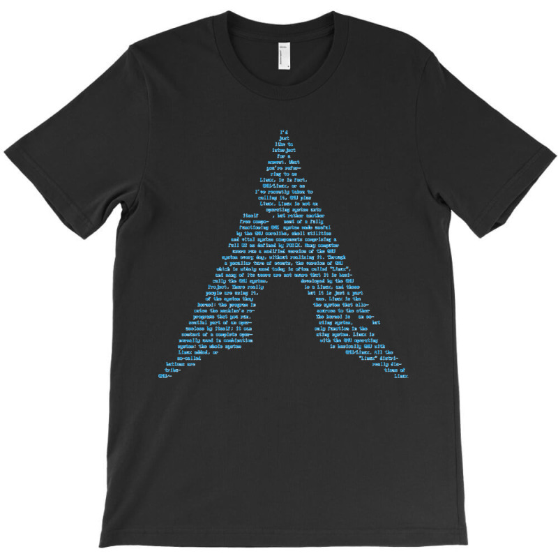 Arch Gnulinux Richard Stallman Interject Pasta T-Shirt by cm-arts | Artistshot