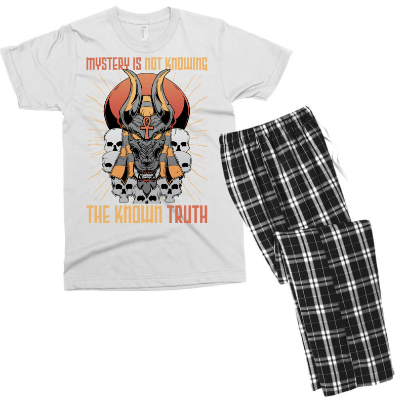 Pharaohs   Mystery Is Not Knowing The Known Truth   Anubis Sweatshirt Men's T-shirt Pajama Set by cm-arts | Artistshot