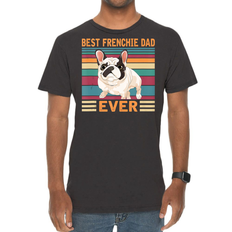 Best Frenchie Dad Ever TankVest Dads Birthday Frenchie Dad