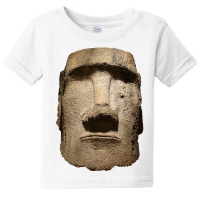 Easter Island Moai Statue Monolith World Mystery Baby Tee | Artistshot