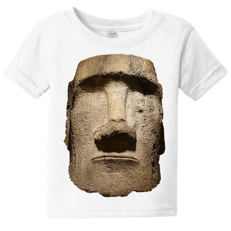 Easter Island Moai Statue Monolith World Mystery Baby Tee | Artistshot