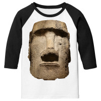 Easter Island Moai Statue Monolith World Mystery Youth 3/4 Sleeve | Artistshot