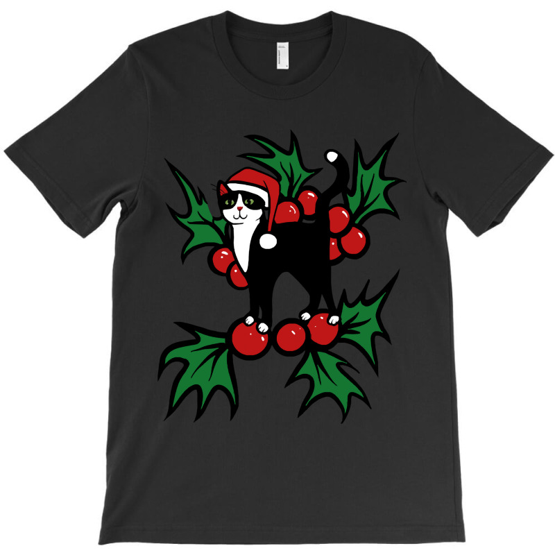 Tuxedo Cat Christmas Tuxedo Cat Christmas T-shirt | Artistshot